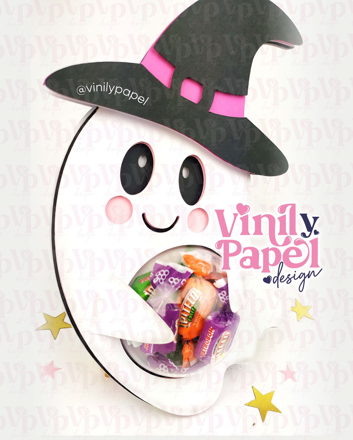 Cut File Sweet Ghost Candy Holder / Dome Size is 6cm/ Etsy