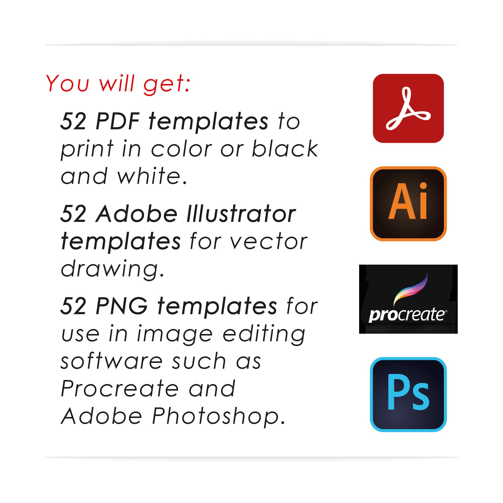 MEN'S BASIC TEMPLATES / for Manual and Digital Illustration ...