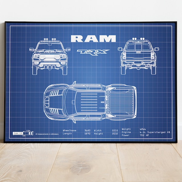 Dodge Trx Blueprint Etsy dodge-trx-blueprint-etsy