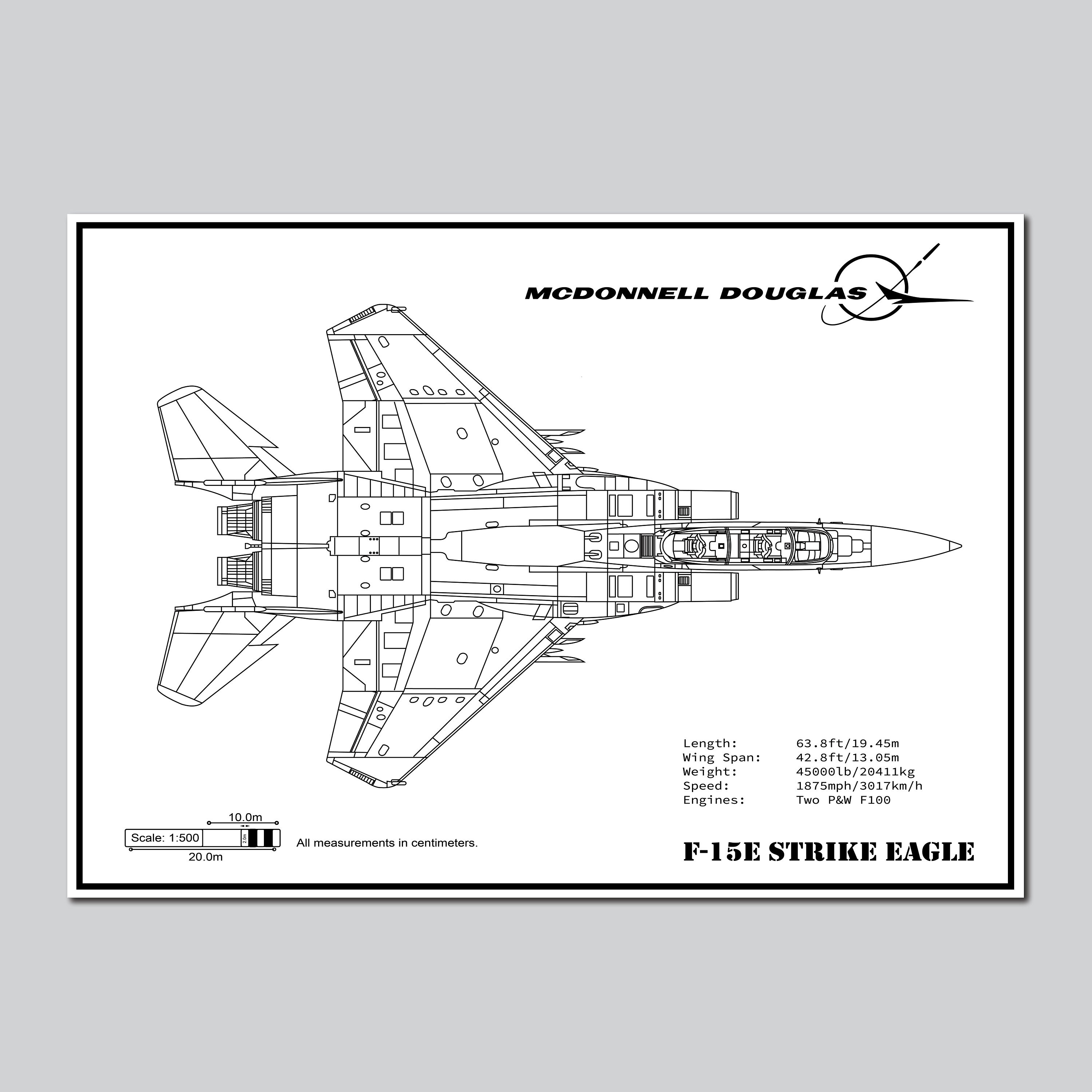 F15 Strike Eagle Picture, Aviation Gift, Aviation Art, Aircraft Poster ...