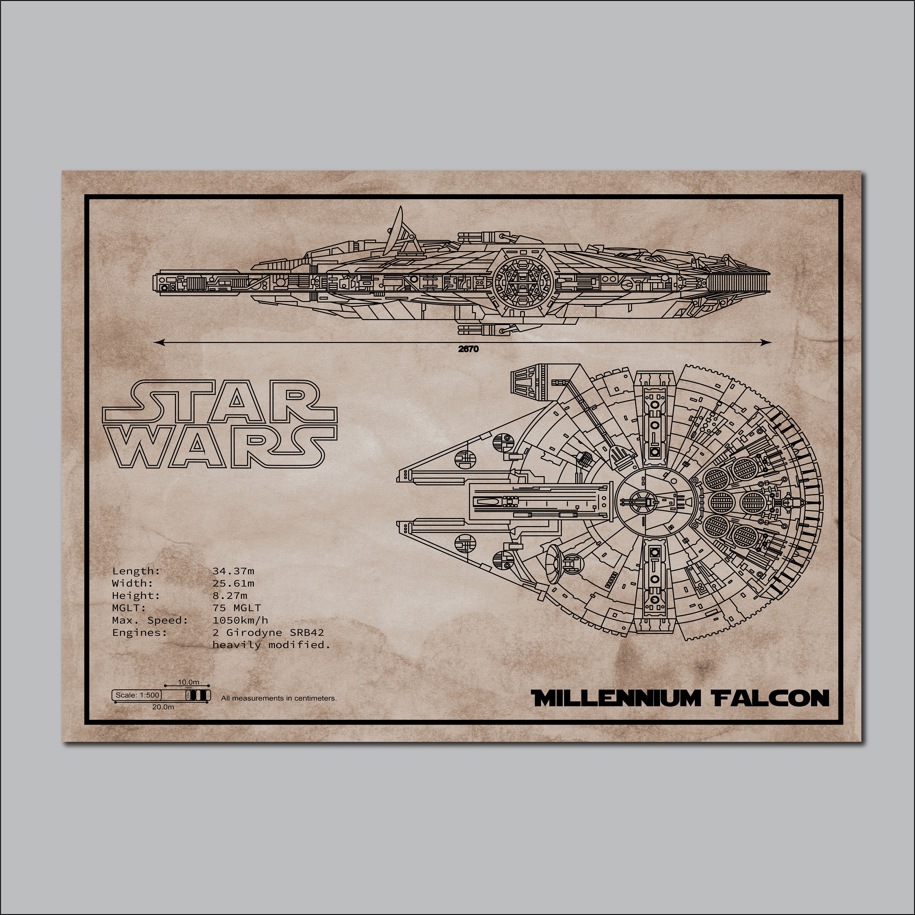 Millennium Falcon Poster Star Wars Star Wars Picture Star - Etsy