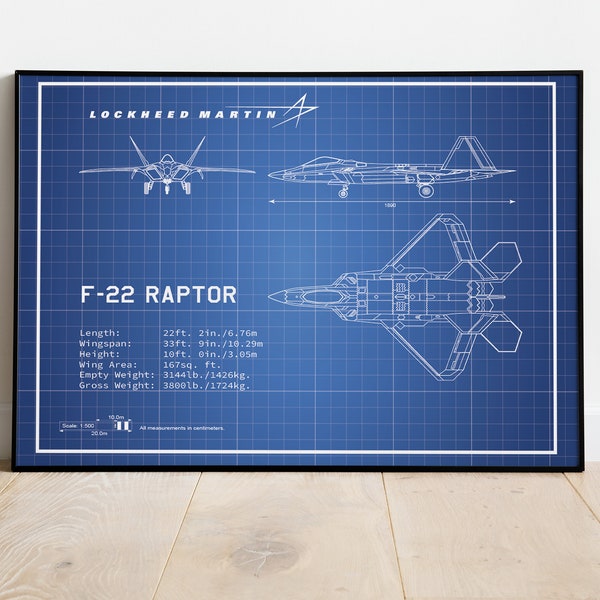 Airplane Wall Poster, F-22 Raptor Wall Art, Aviation Art, Aviation Gift, Aviation Poster, Gift For Him, Art For Mancave, Gift For Pilot, Art