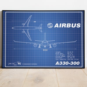 Airbus A330 Picture, Gift For Him, Aviation Prints, Gift For Pilot, Plane Poster, Aviation Gift, Mancave Plane Pictures, Art, Digital Prints