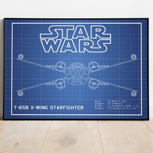 X Wing, X Wing Fighter, Jedi, Star Wars Drucke, Star Wars Kunst, Mancave, Geschenk für Ihn, Star Wars Fan, Space Art, Filmkunst, Digitaldrucke