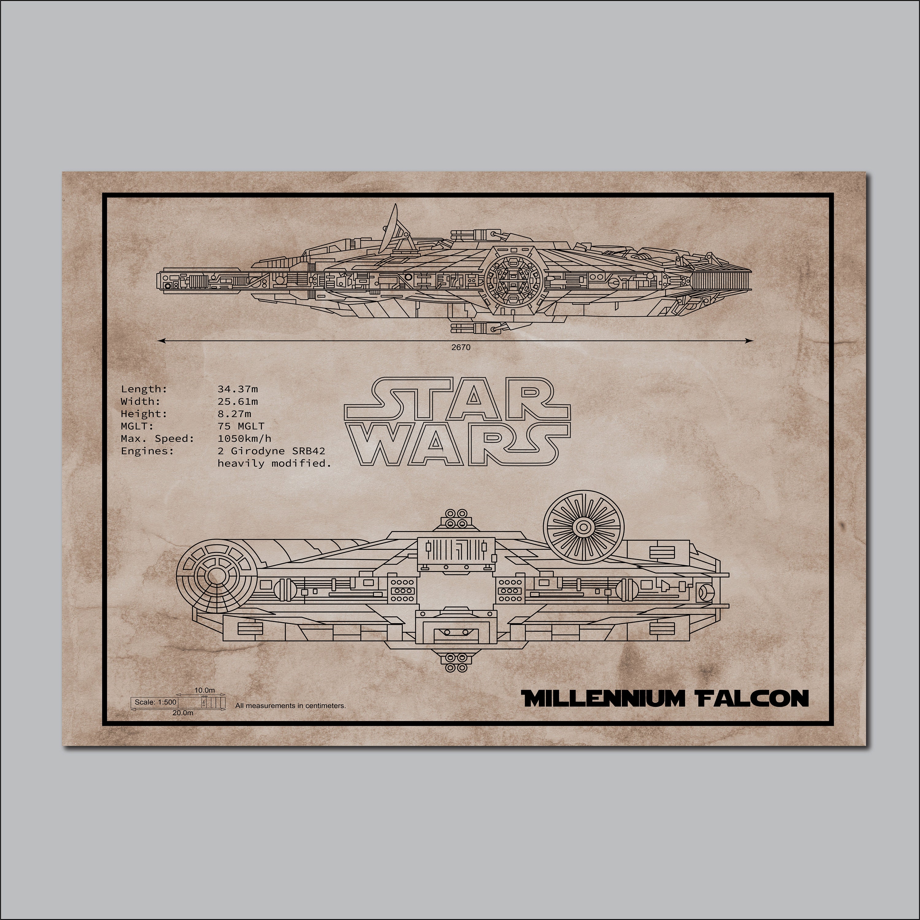 Millennium Falcon Poster Star Wars Star Wars Art Star Wars - Etsy