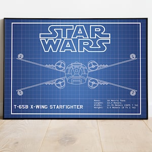 X Wing Poster, X Wing Fighter, Star Wars Prints, Star Wars Art, Mancave, Gift For Him, Star Wars Fan, Space Art, Movie Art, Digital Prints