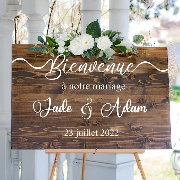 Wedding Welcome Sign Customizable Wedding Sign Welcome Sign Rustic Wedding Sign Wedding Table Wedding Decoration