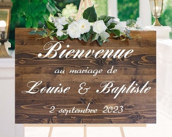 Panneau Bienvenue pour Mariage Panneau Mariage Tableau Mariage Bienvenue Pancarte Bienvenue à notre Mariage Personnalisée Décoration Mariage