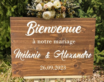 Panneau Bienvenue pour Mariage Panneau Mariage Tableau Mariage Bienvenue Pancarte Bienvenue à notre Mariage Personnalisée Décoration Mariage