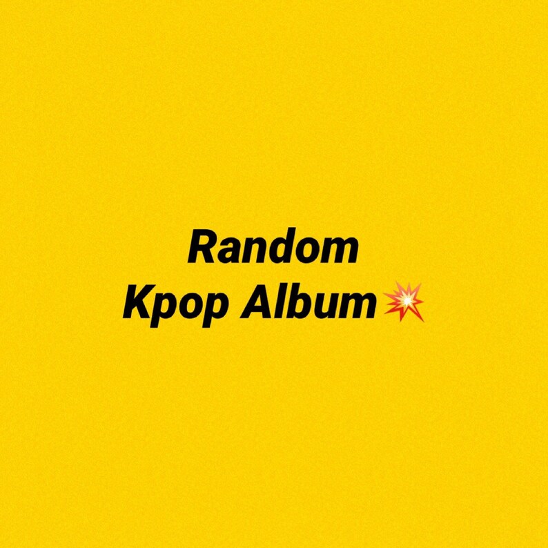 Random Kpop album Etsy