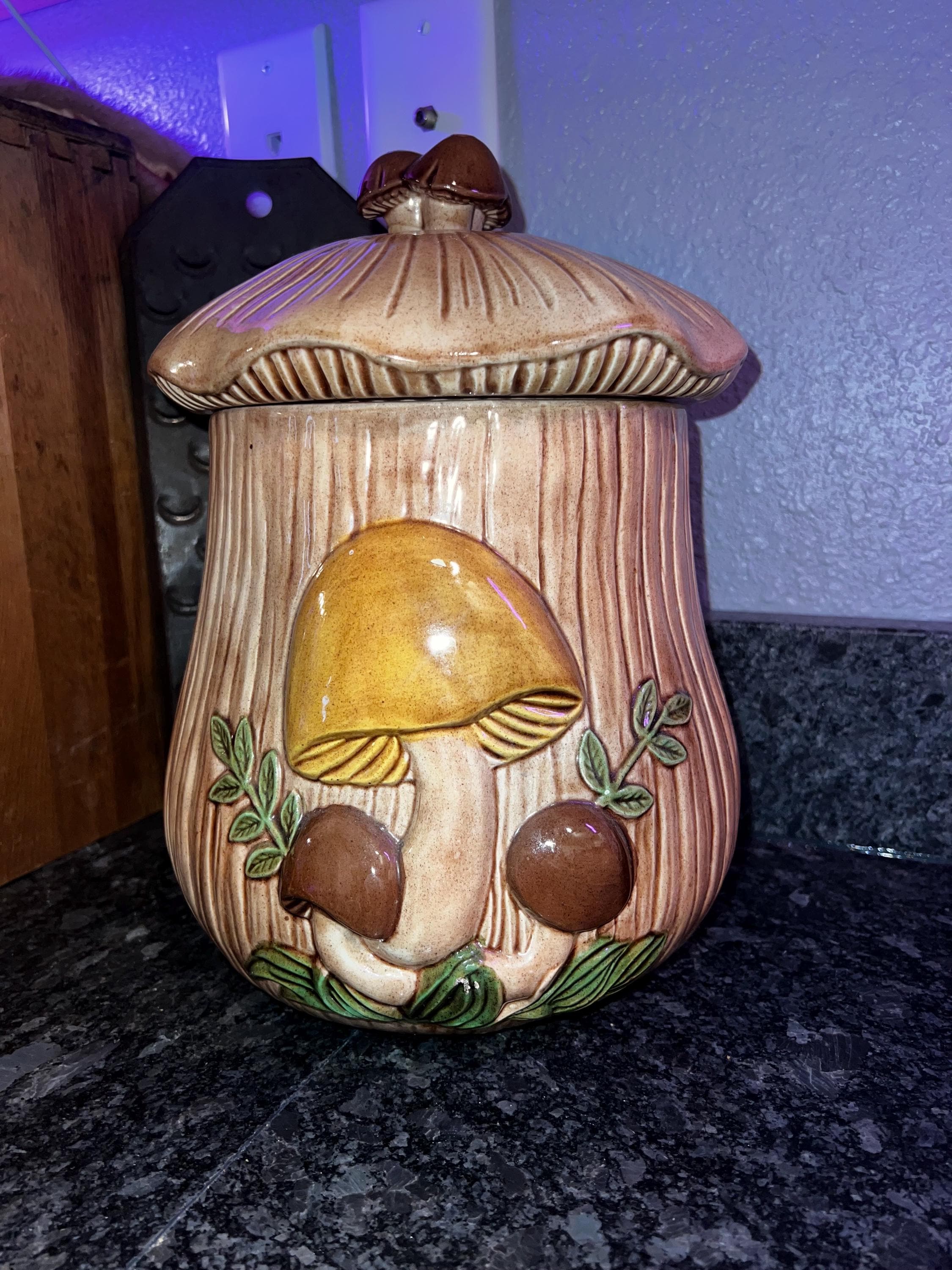 Mushroom Canister Set 1970s - Etsy