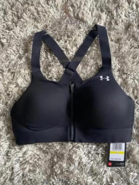 Under Armour Front Zip Sports Bra 34b NWT Etsy