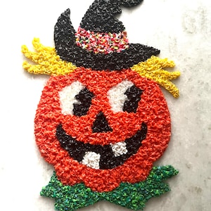 Vintage Halloween Popcorn Decor Jack O’ Lantern