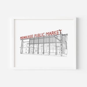 Milwaukee Public Market Art Print - Digital Download | 5x7, 8x10