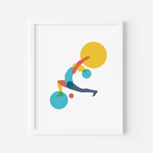 Abstract Yoga Art Print - Digital Download | 8x10
