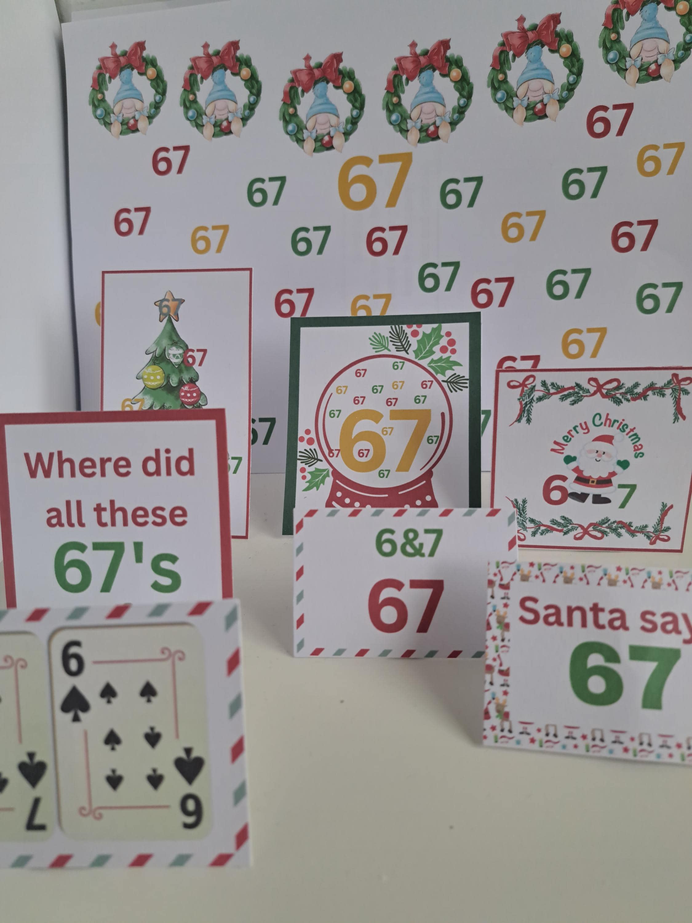 6 7 Elf Kit Prop 67 Elf Signs and A4 67 Backdrop 6 7 Elf Scene 67 Trend ...