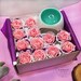 Box of Rose Wax Melts Burner [Thank You Teacher Gift Set, July Birthday, Wedding Gift Box, Eid Adha Gifts, Summer Sale, FlowerWaxbyViolet] 