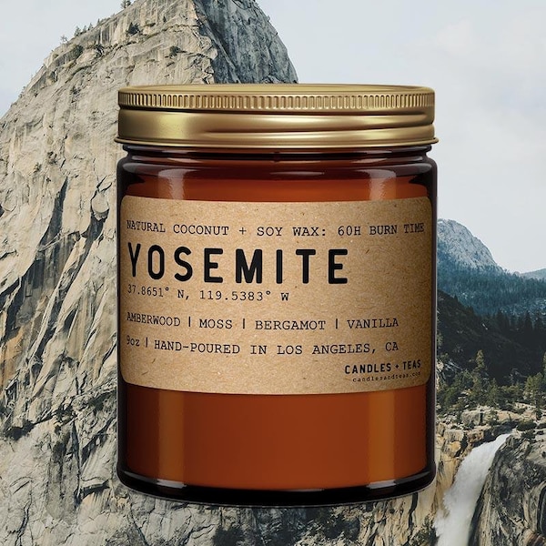Yosemite: California Scented Candle (Amber + Moss)