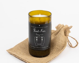 Wine Bottle Scented Candle: Pinot Noir