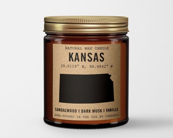 Kansas Homestate Candle