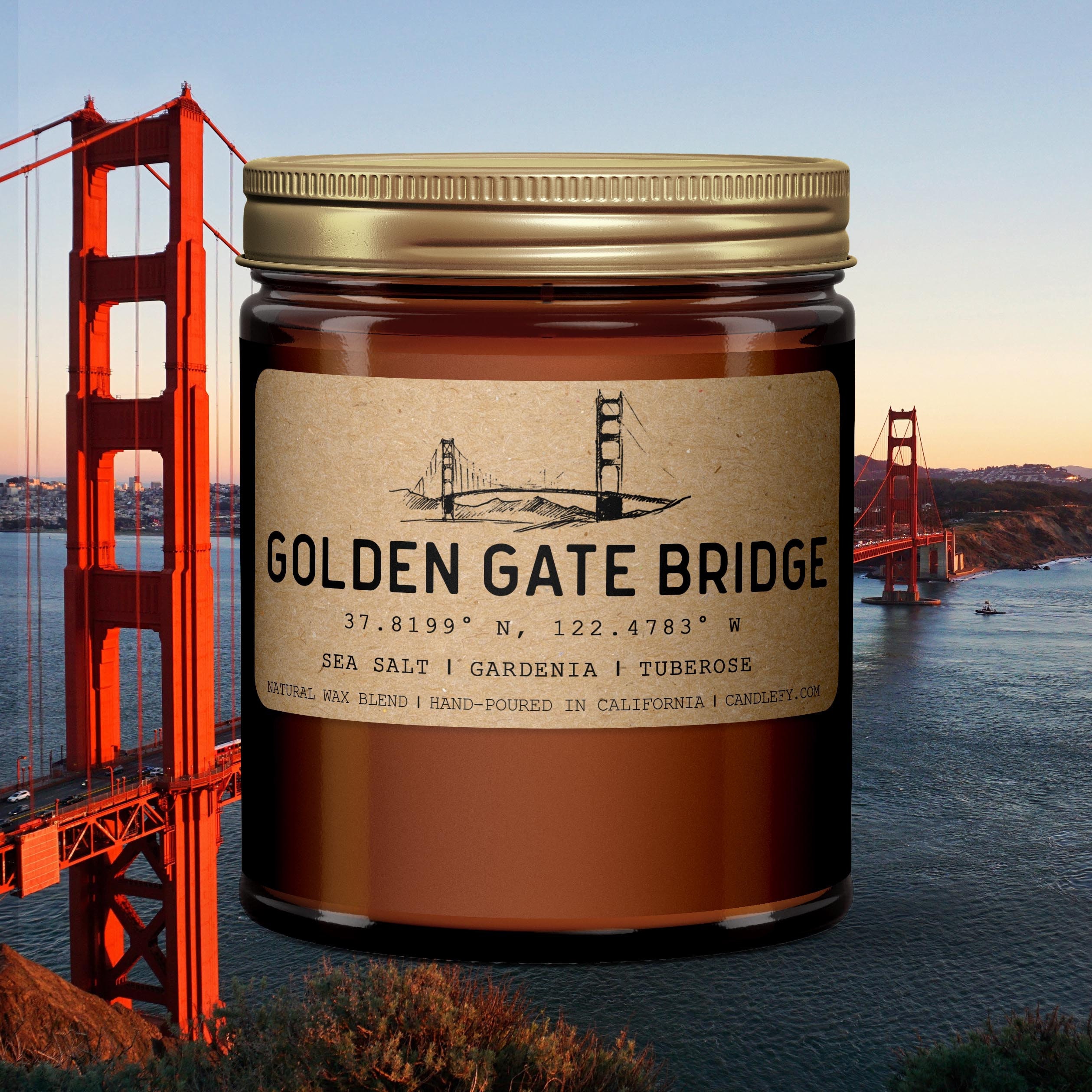 Bougie parfumée Golden Gate Bridge I Californie -  France