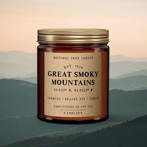Great Smoky Mountains National Park Candle