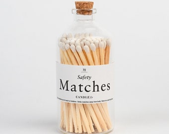 Decorative Matches in Glass Bottle
