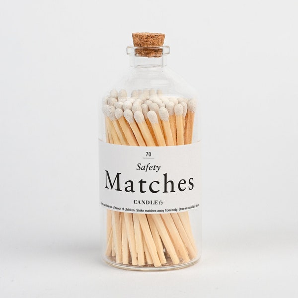 Decorative Matches in Glass Bottle