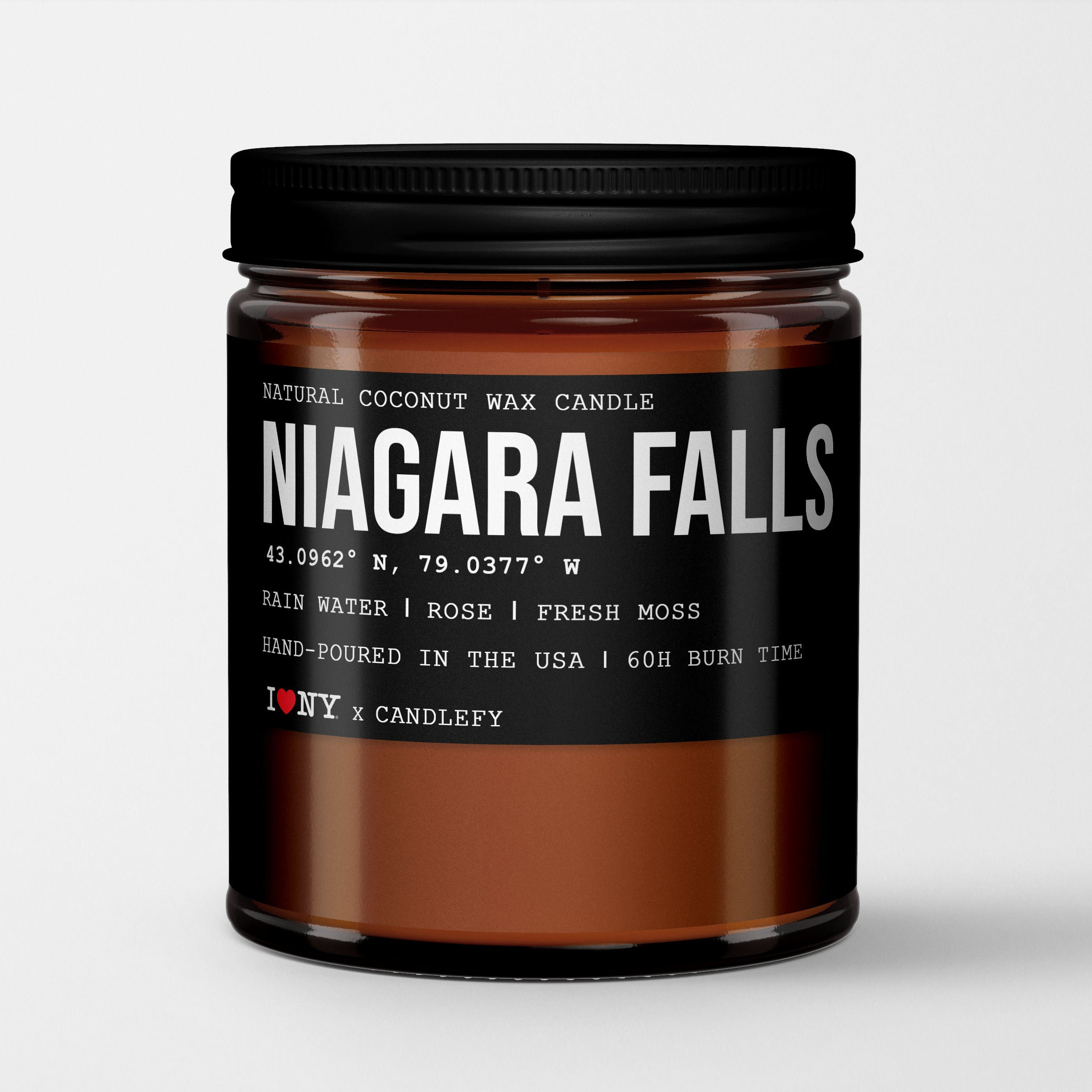 Niagara Falls: New York Scented Candle rain Water, Rose, Fresh Moss - Etsy  Israel
