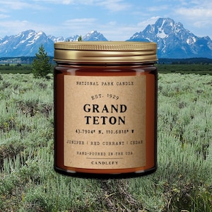 Grand Teton National Park Candle