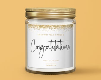 Congratulations Gift Candle
