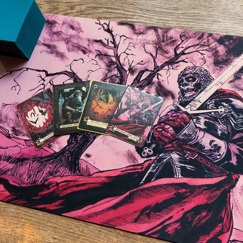 Illustrated Playmat for Trading Card Games Etsy