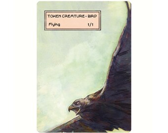 Bird Token - Custom Illustrated tokens for Mtg