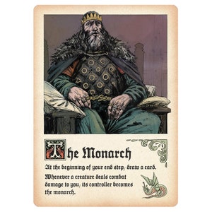 The Monarch - Token Karte - Individuell illustrierte Token für Mtg