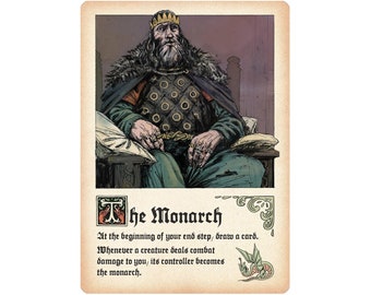 The Monarch - Token Card - Custom Illustrated tokens for Mtg