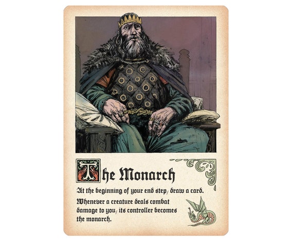 The Monarch - Token Card - Custom Illustrated Tokens for Mtg - Etsy