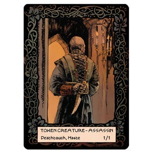 Assassin Creature Tokens - Custom Illustrated tokens for Mtg