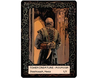 Assassin Creature Tokens - Custom Illustrated tokens for Mtg