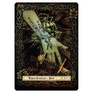 Pest Creature Tokens - Custom Illustrated tokens for Mtg