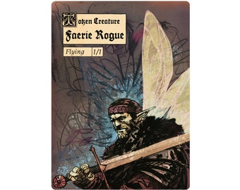 Faerie Rogue Creature Token - Custom Illustrated tokens for Mtg