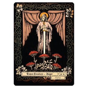 Angel Creature Tokens - Custom Illustrated tokens for Mtg