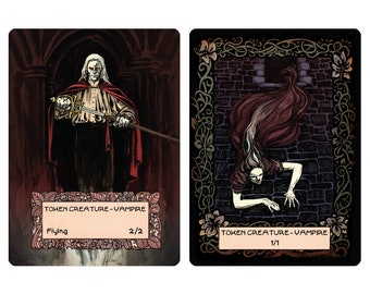 Vampire Creature Tokens for Magic: The Gathering (MtG) - Multiple available