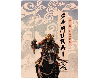 Samurai Creature Tokens - Custom Illustrated tokens for Mtg