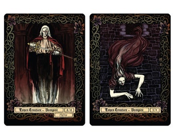 Vampire Creature Tokens for Magic: The Gathering (MtG) - Multiple available
