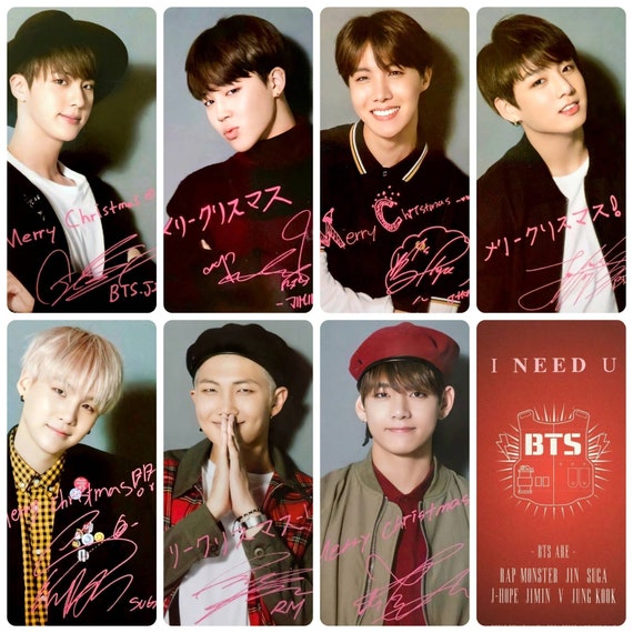 BTS I Need U Japan Single Photocards
