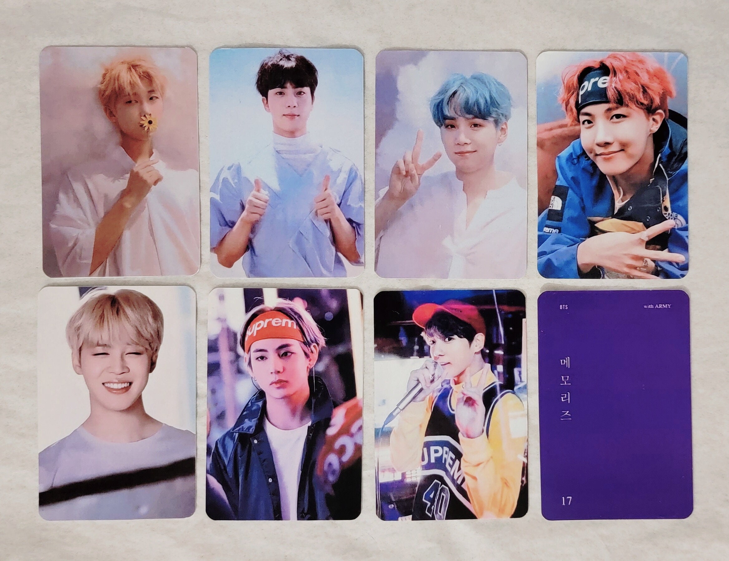 BTS Memories of 2017 DVD Photo Cards