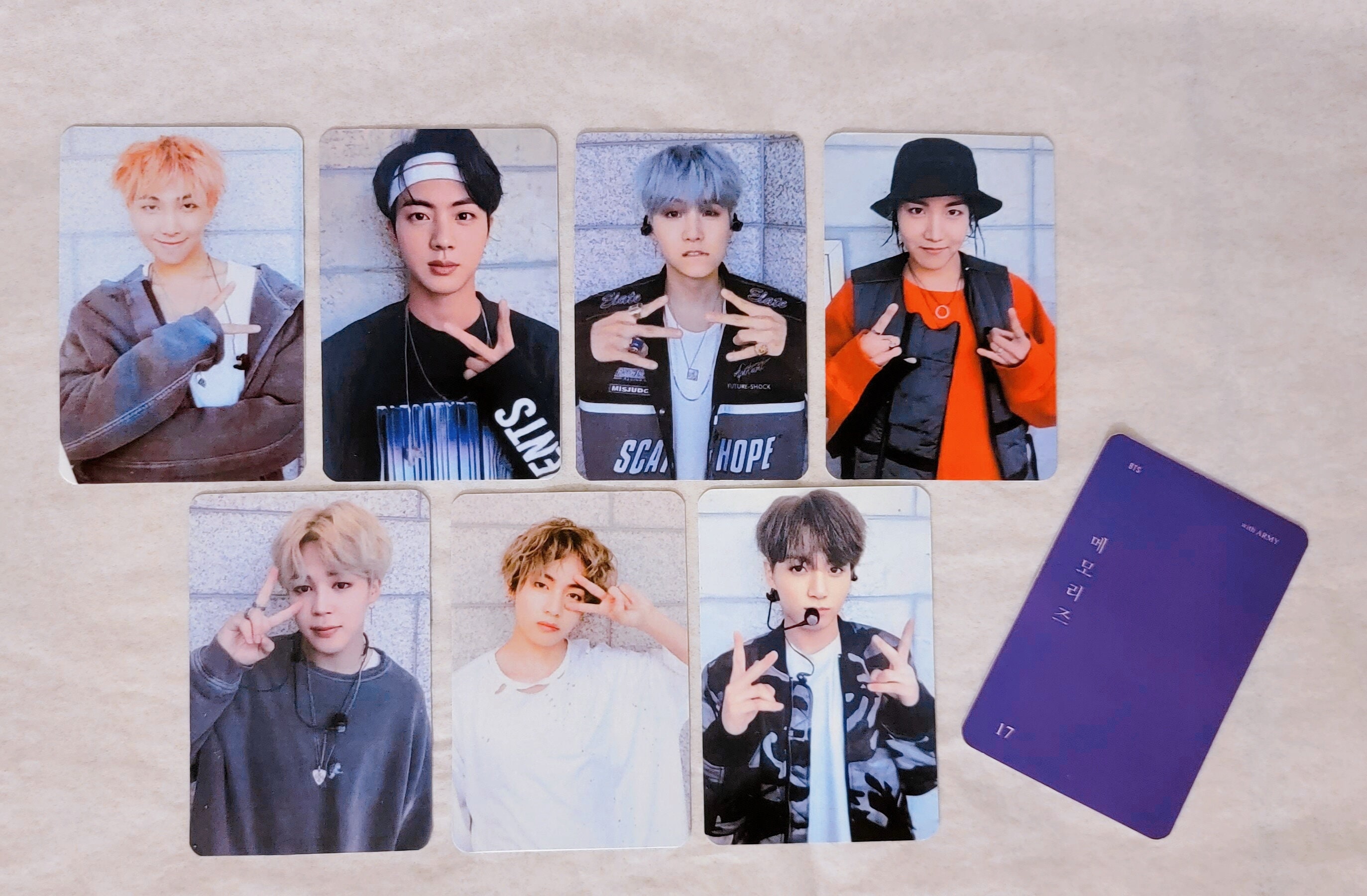 BTS Memories of 2017 Blue Ray Cards - Etsy