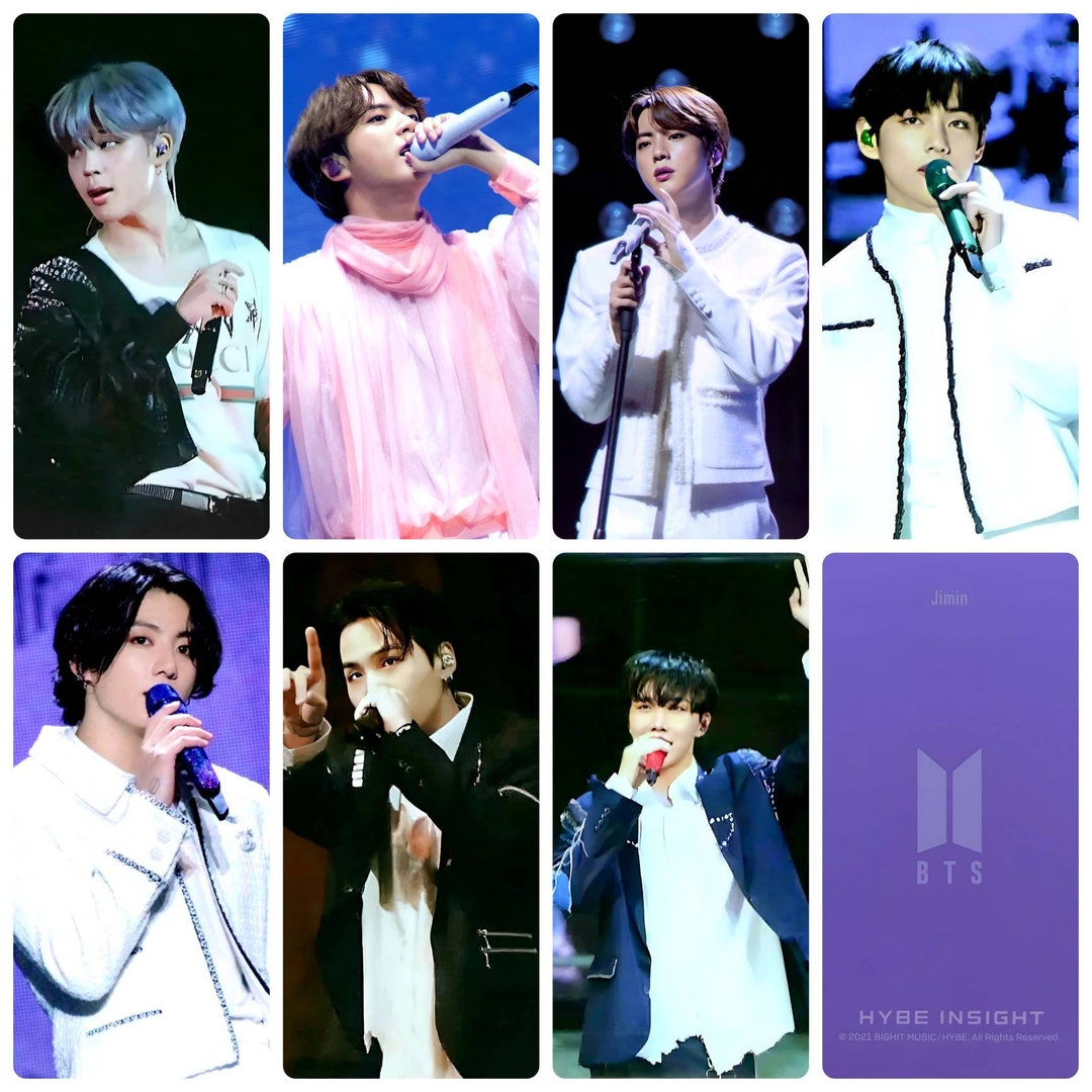 HYBE INSIGHT BTS Mic Badge Photocards Etsy