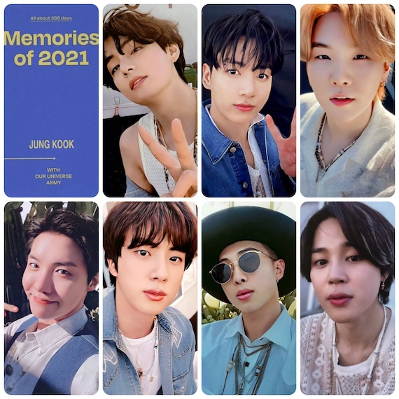 BTS Memories 2021 DVD Photocards - Etsy 日本