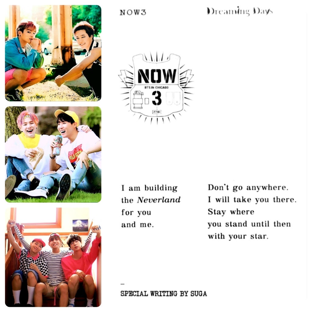 BTS NOW 3 Chicago Dreaming Days Photo cards Extremely RARE - Etsy 日本